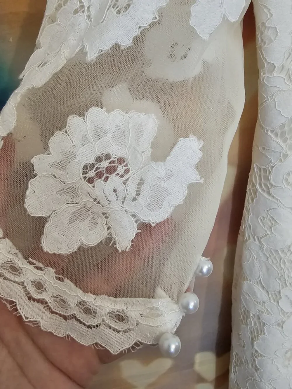 Elegant Wedding Dresses V-Neck Lace Applique Illusion Bridal Gowns Siren Trumpet
